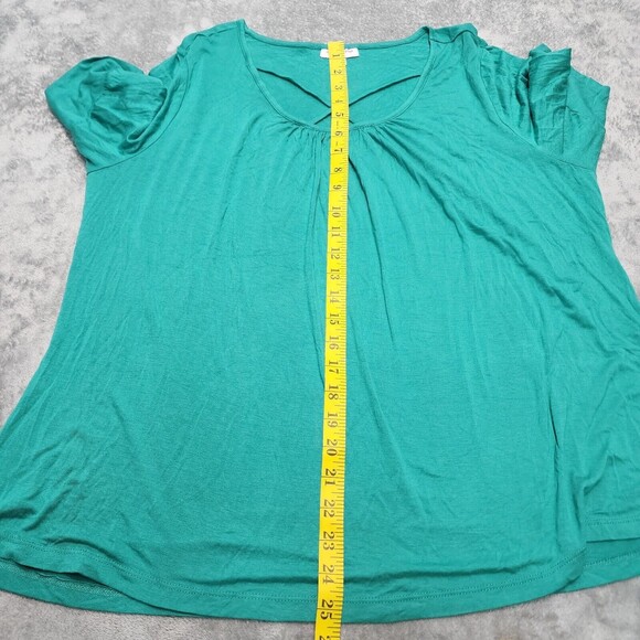 NWT Molly & Isadora Women's Green Top Size 1X - Picture 7 of 10